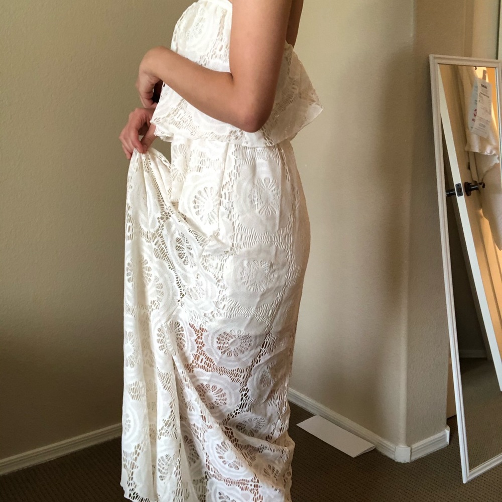 White long dress